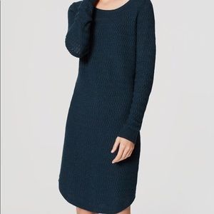 Emerald green loft sweater dress